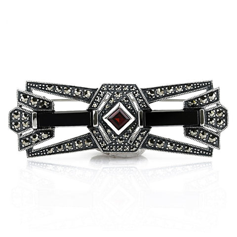 broche art deco cadeau pierres précieuses