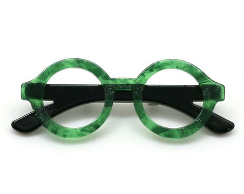 Broche Lunettes Vert