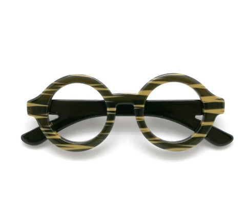 broche lunettes retro