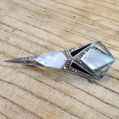 Broche Huguette Nacre