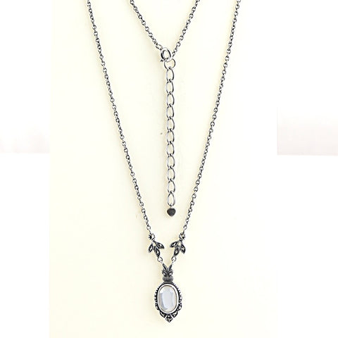 collier nacre art deco