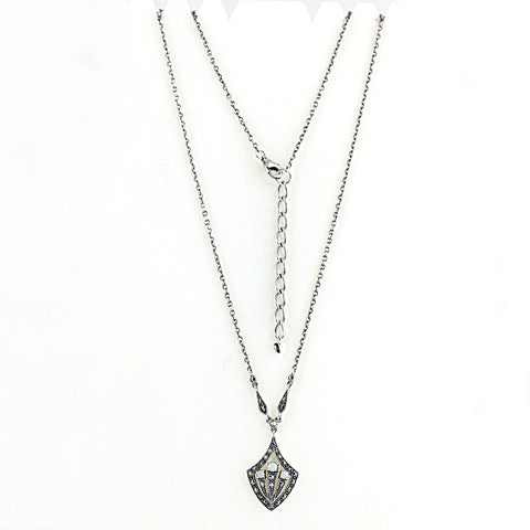 collier opales art deco