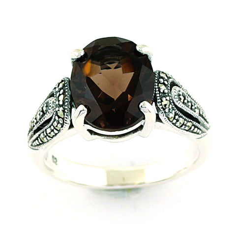 bague la metrop quartz fumé