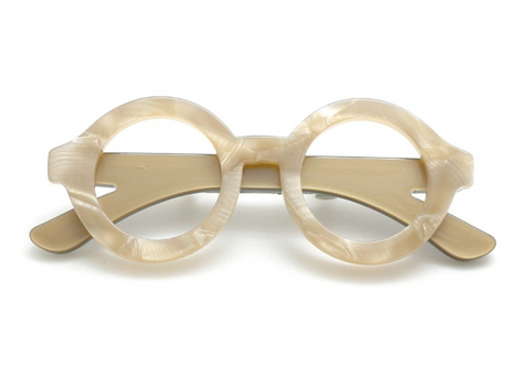 Broche Lunettes Beige