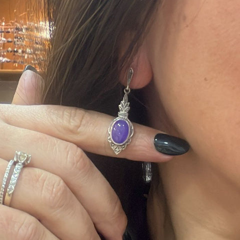 Boucles d'oreille Lea Jade Lavender