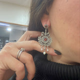 Boucles d'oreille Lisa Grenat