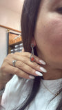 Boucles d'oreille Augustine Cornaline