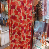 Foulard Feuilles Ginkgo Rouge