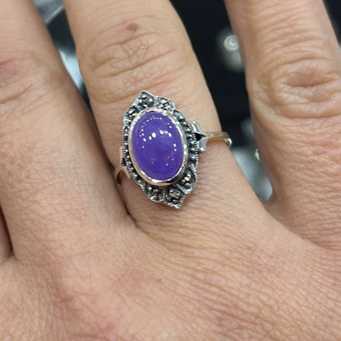 Bague Lea Jade Lavender