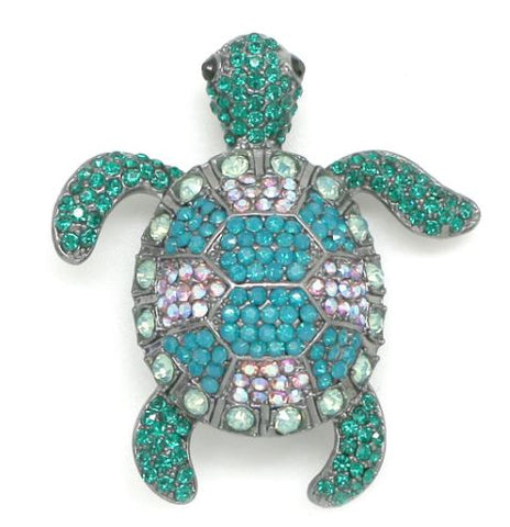 Broche Tortue Turquoise