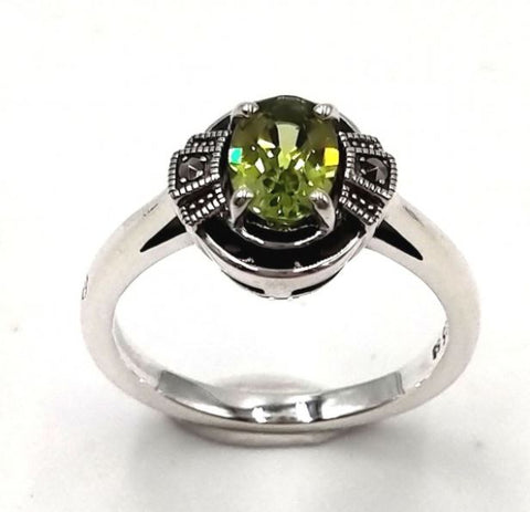 bague la metrop peridot