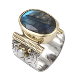 Bague Ovale Canyon Labradorite