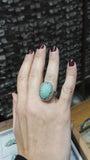 bague jade argent style ancien