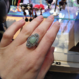 bague jade art deco