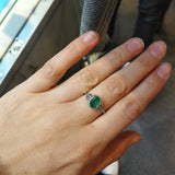 bague agate verte art deco