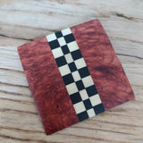 Broche Bois Damier Loupe