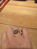 Bague Hena Agate et Email