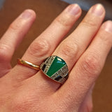 Bague Chantal Agate Verte