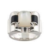 bague art deco nacre