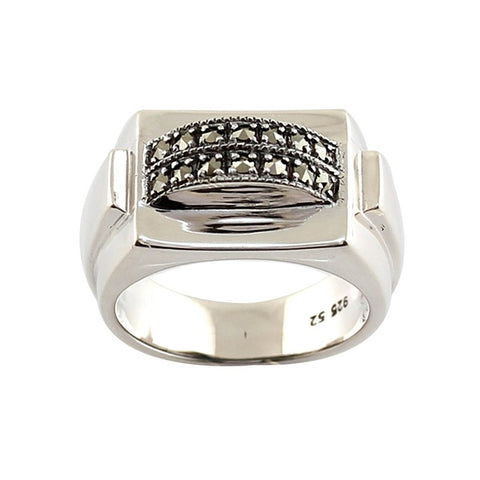 bague en marcassites et argent