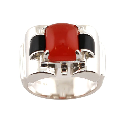 bague cornaline onyx la metrop