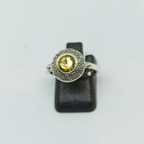 bague art deco en citrine