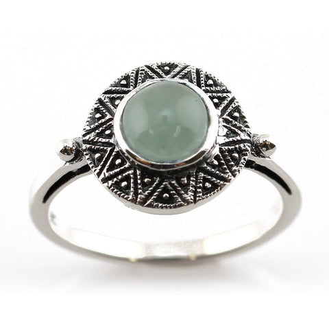 bague art deco jade