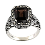 bague femme style ancien marron