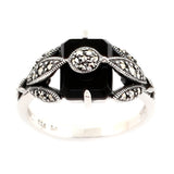 bague la metrop onyx art-déco