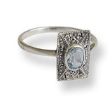 bague en topaze art deco