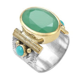 Bague Ovale Canyon Chrysoprase