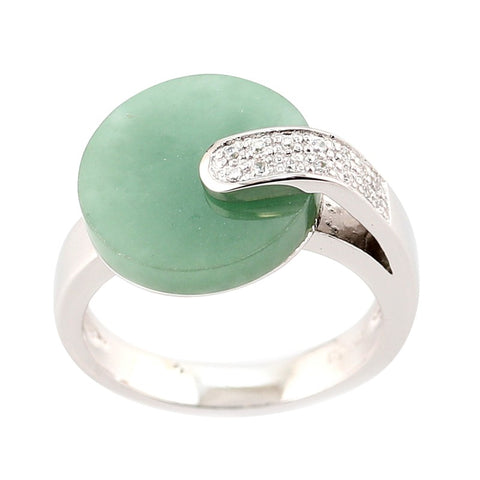 bague jade art deco