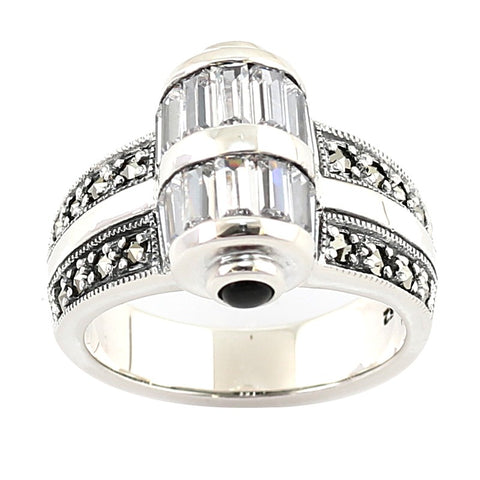 bague art deco zirconium