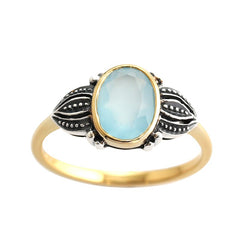 Bague art deco en argent et vermeil I Cocktails Paris 6e