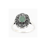 la métrop bague jade art deco