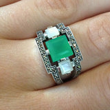 Bague Lara Chrysoprase