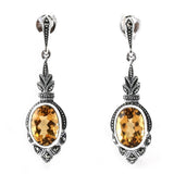 Boucles d'oreille Lea Citrine