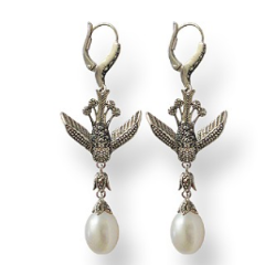 boucles perles art deco