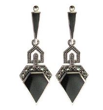 boucles oreille femme onyx