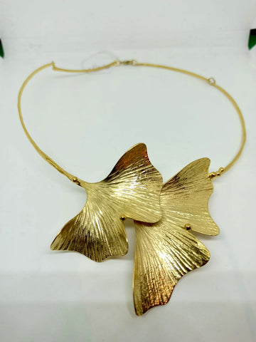 Collier Feuille de Ginkgo