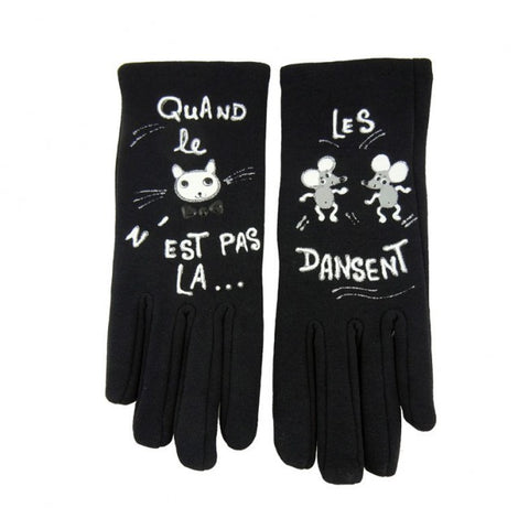 gants chat souris